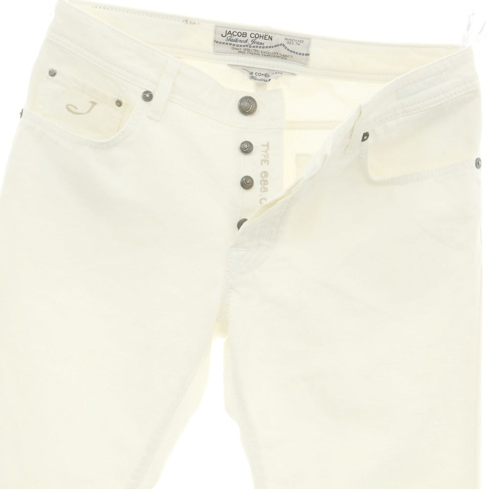 [Used] JACOB COHEN Cotton Polyester Jeans Denim Pants White [Size 33] [WHT] [S/S/A/W] [Condition Rank B] ​​[Men&