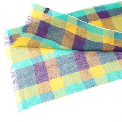 [Used] ARIANNA Linen Check Scarf Multicolor [MLT] [S/S] [Condition Rank B] ​​[Men&