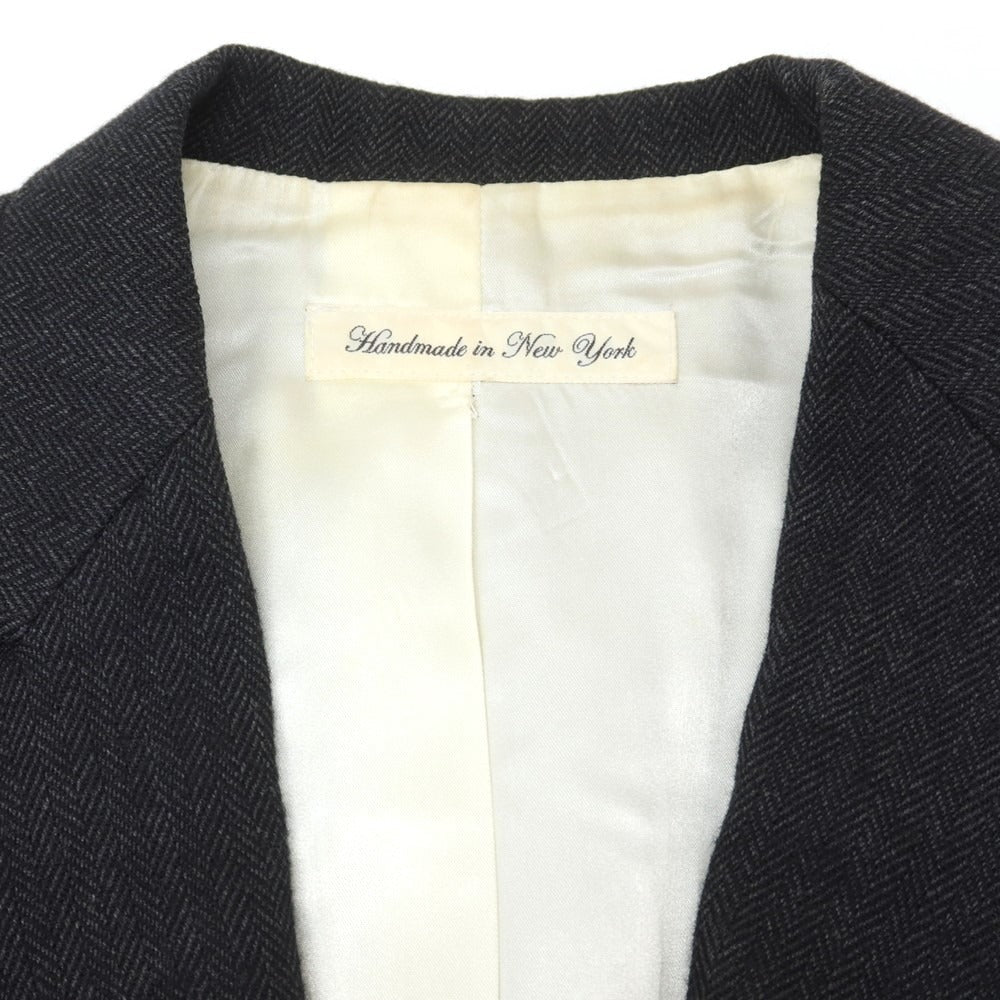 【中古】ラグアンドボーン rag &amp; bone ウール ヘリンボーン 2B カジュアルジャケット ダークグレー【 36 】【 状態ランクC 】【 メンズ 】 [EPD]