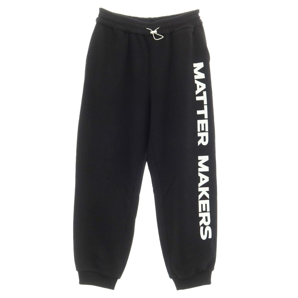 [Used] MATTER MAKERS Cotton-based pile-lined sweatpants, black [Size S] [BLK] [S/S/A/W] [Condition B] [Men&