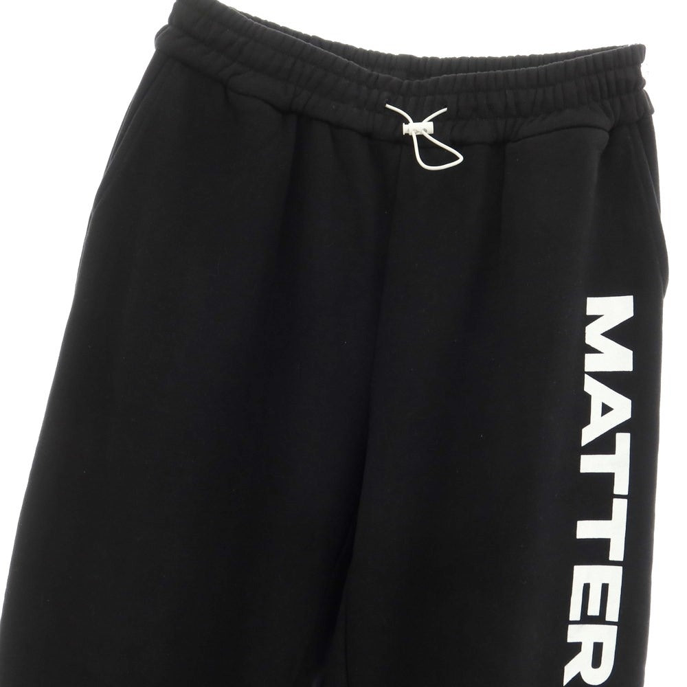 [Used] MATTER MAKERS Cotton-based pile-lined sweatpants, black [Size S] [BLK] [S/S/A/W] [Condition B] [Men&