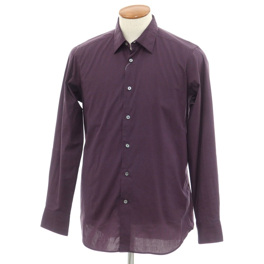 [Used] Bagutta Stretch Cotton Casual Shirt Navy x Purple [Size 40] [NVY] [S/S/A/W] [Condition Rank C] [Men&