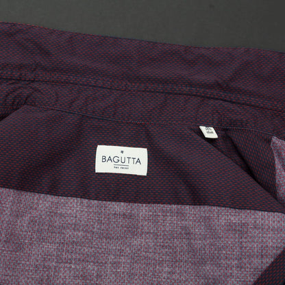 [Used] Bagutta Stretch Cotton Casual Shirt Navy x Purple [Size 40] [NVY] [S/S/A/W] [Condition Rank C] [Men&