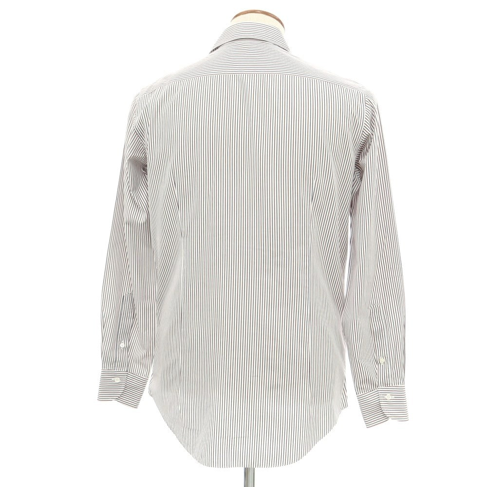 [Used] CHOYA Cotton Stripe Wide Collar Dress Shirt White x Navy [Size 39] [WHT] [S/S/A/W] [Condition Rank B] ​​[Men&