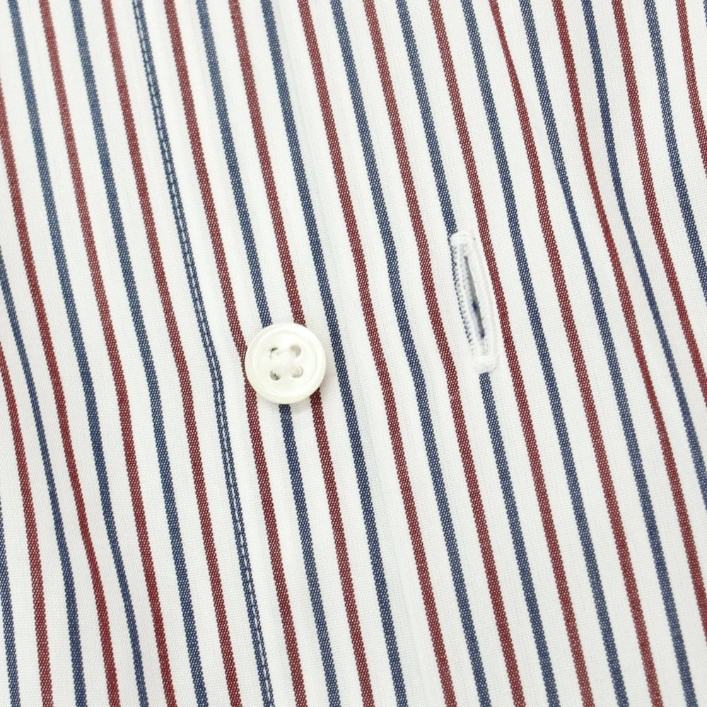 [Used] CHOYA Cotton Stripe Wide Collar Dress Shirt White x Navy [Size 39] [WHT] [S/S/A/W] [Condition Rank B] ​​[Men&