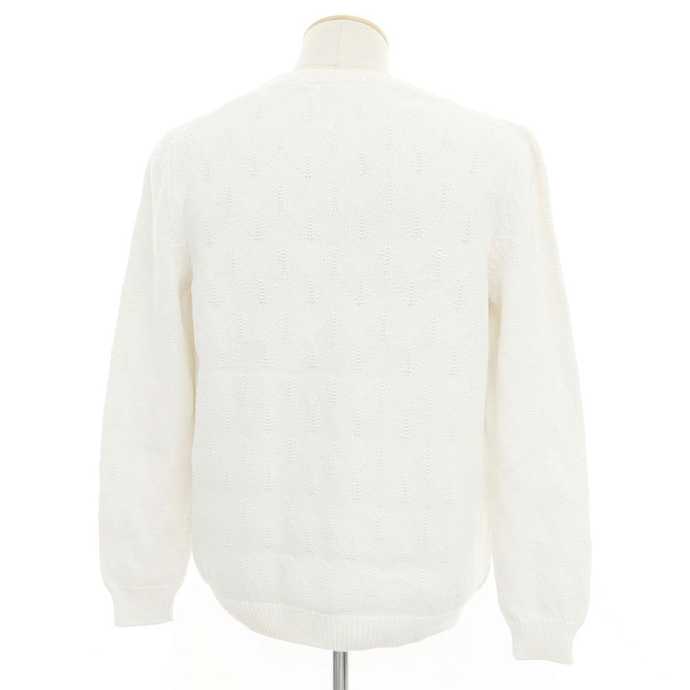 [Used] Altea Mid-gauge Cotton Nylon Crew Neck Pullover Knit White [Size M] [WHT] [S/S] [Condition Rank C] [Men&