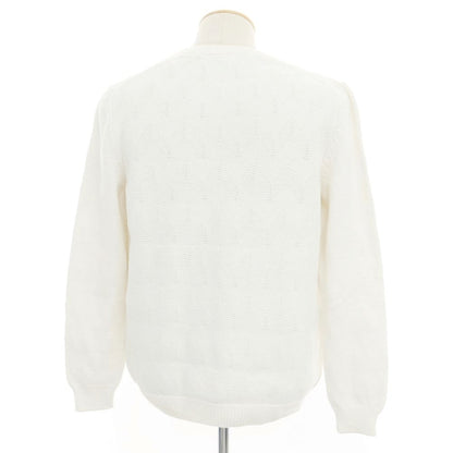 [Used] Altea Mid-gauge Cotton Nylon Crew Neck Pullover Knit White [Size M] [WHT] [S/S] [Condition Rank C] [Men&