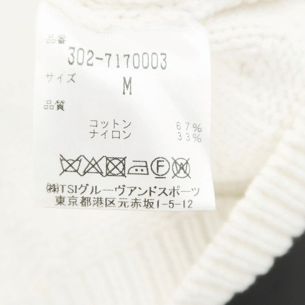 [Used] Altea Mid-gauge Cotton Nylon Crew Neck Pullover Knit White [Size M] [WHT] [S/S] [Condition Rank C] [Men&