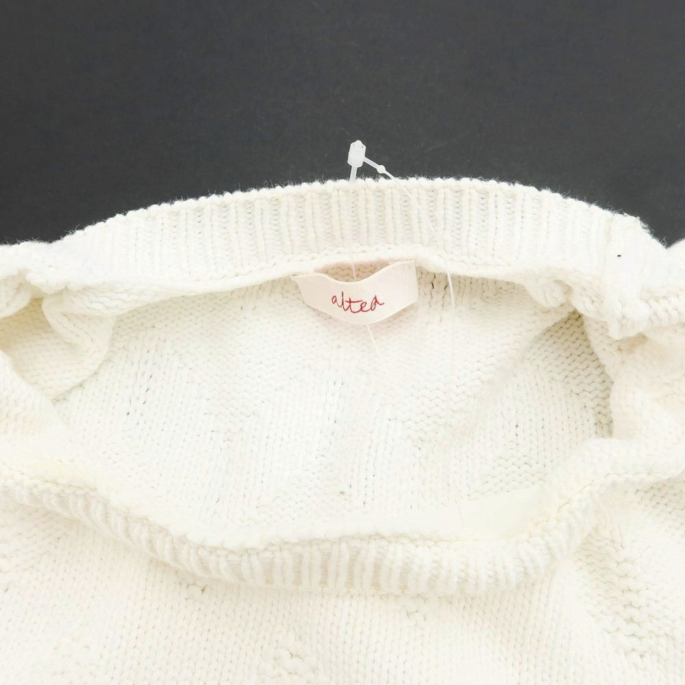 [Used] Altea Mid-gauge Cotton Nylon Crew Neck Pullover Knit White [Size M] [WHT] [S/S] [Condition Rank C] [Men&