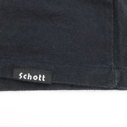 [Used] Schott Cotton Crew Neck Short Sleeve T-Shirt Black [Size M] [BLK] [S/S] [Condition Rank C] [Men&