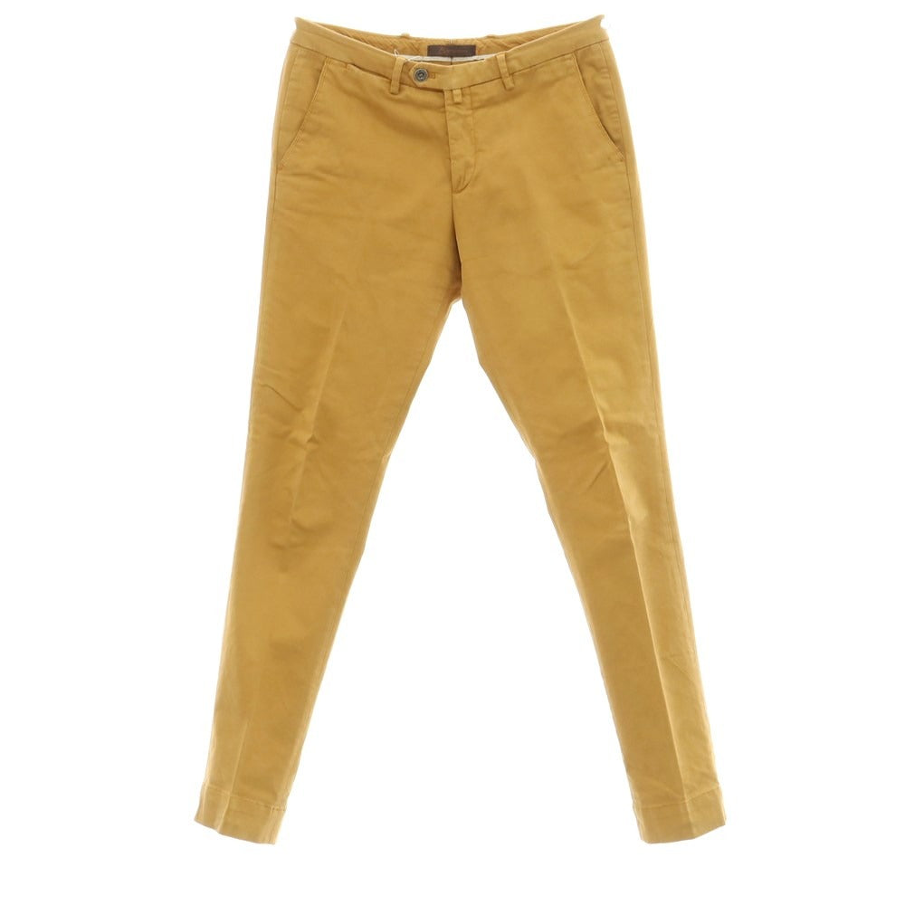 [Used] B SETTECENTO Cotton Casual Slacks Pants Mustard [Size 32/46] [YEL] [S/S] [Condition Rank C] [Men&