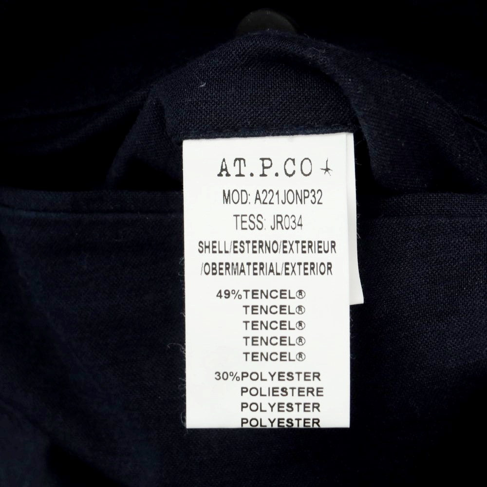 [Used] AT.P.CO Jersey Shorts Navy [46] [Condition Rank C] [Men&