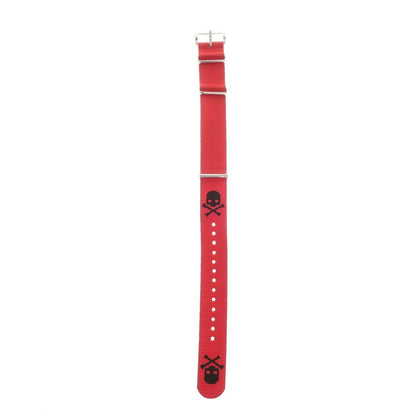 [Used] [Unused] HYDROGEN Nylon Skull Watch Strap Red [Condition Rank S] [Men&