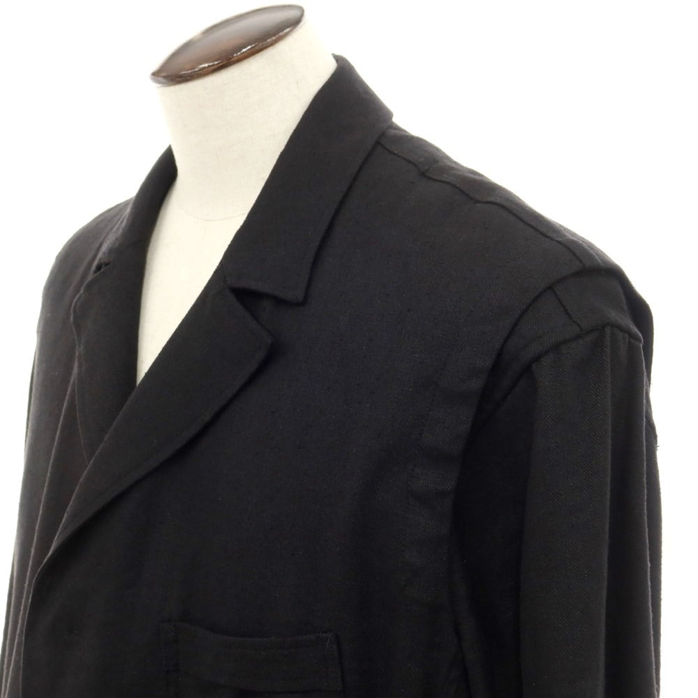 [Used] BLACKBIRD 2024 Spring/Summer Silk Linen Layered Sack Jacket Casual Jacket Black [Size 1] [BLK] [S/S] [Condition Rank B] ​​[Men&