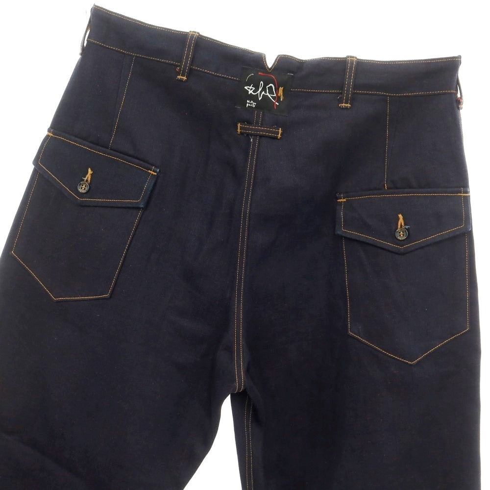 [Used] WILLOW PANTS Wide Denim Pants Jeans Dark Navy x Red [2] [Condition Rank B] ​​[Men&