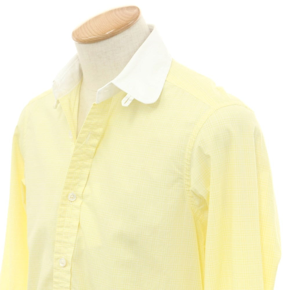 [Used] Brilla per il gusto Cotton Tab Collar Dress Shirt Yellow x White [Size 38] [YEL] [S/S/A/W] [Condition Rank B] ​​[Men&