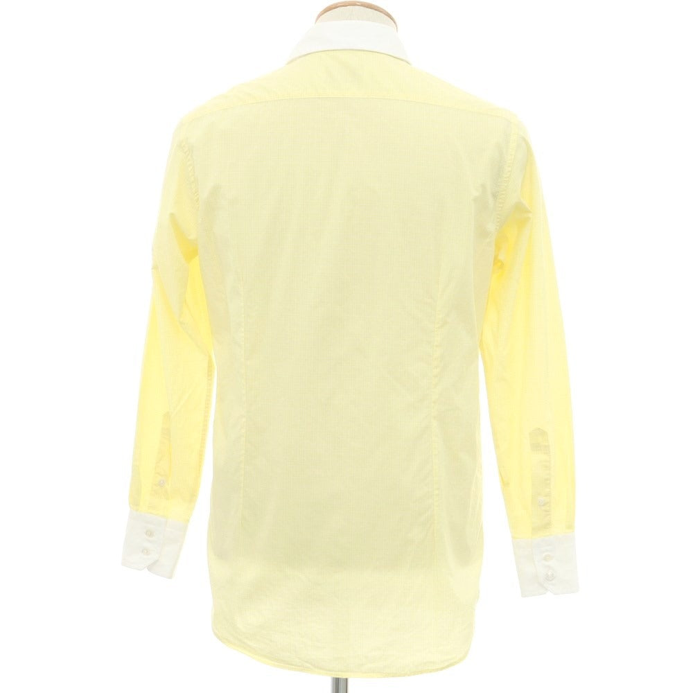 [Used] Brilla per il gusto Cotton Tab Collar Dress Shirt Yellow x White [Size 38] [YEL] [S/S/A/W] [Condition Rank B] ​​[Men&