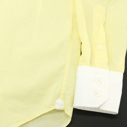 [Used] Brilla per il gusto Cotton Tab Collar Dress Shirt Yellow x White [Size 38] [YEL] [S/S/A/W] [Condition Rank B] ​​[Men&