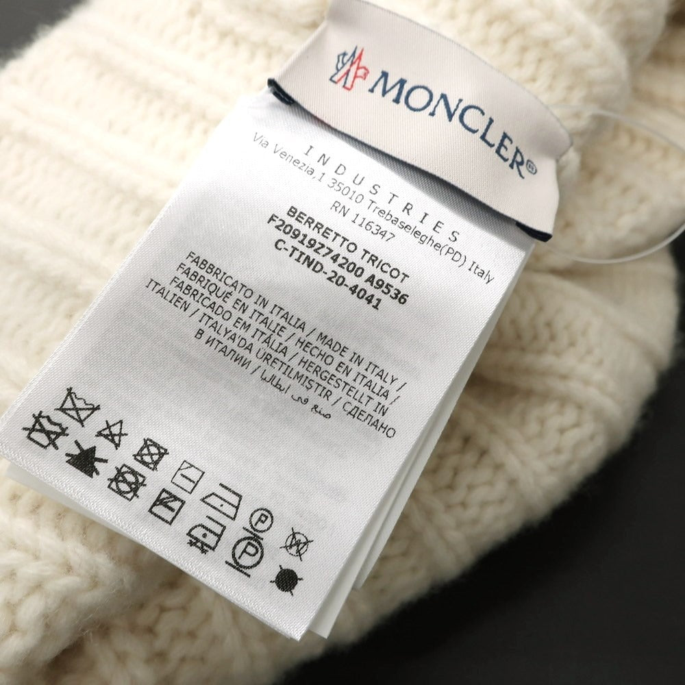 【中古】モンクレール MONCLER ミドルゲージウール ニットキャップ オフホワイトxレッド×ダークネイビー【 状態ランクB 】【 メンズ 】
[BPD]