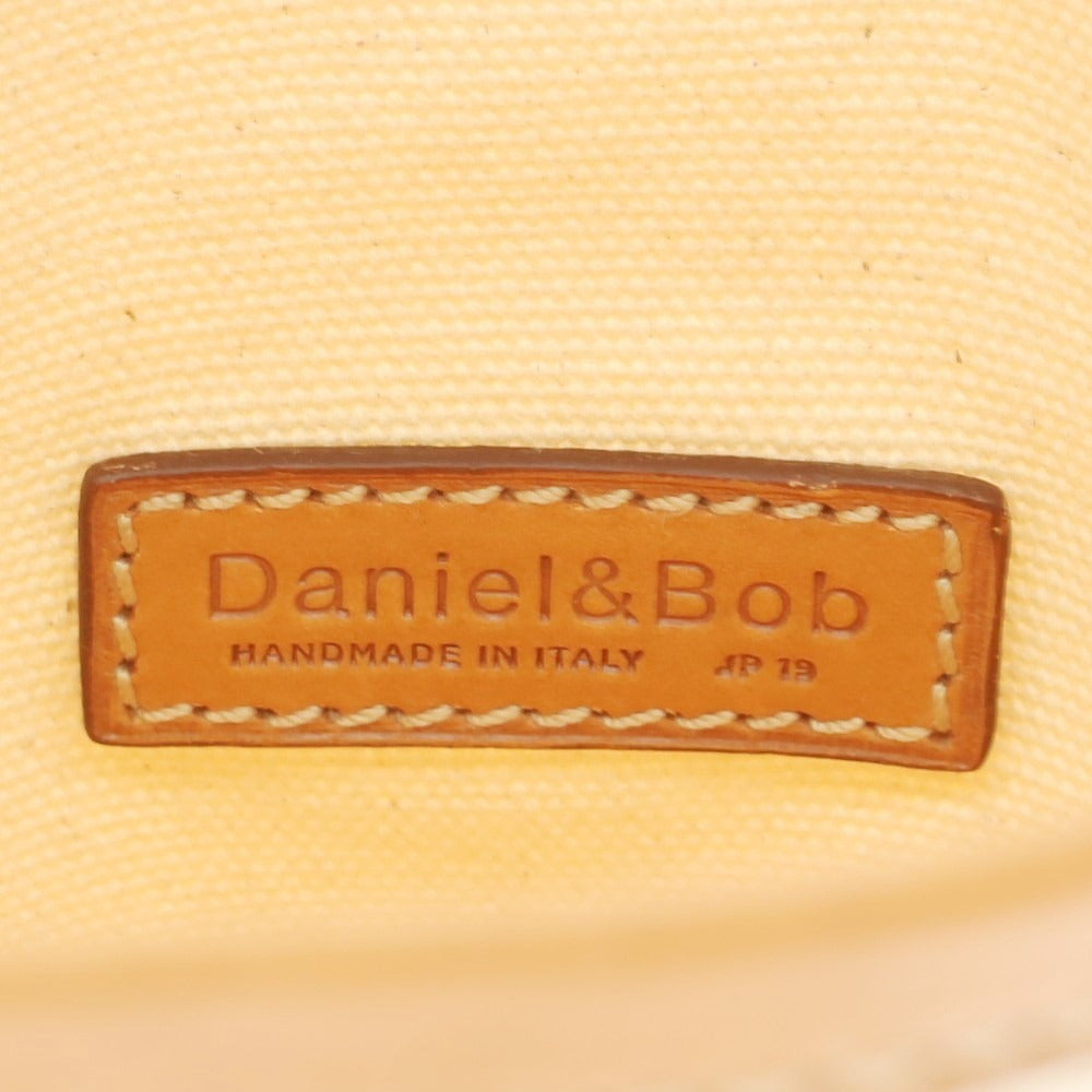 【中古】ダニエルアンドボブ Daniel &amp; Bob キャンバス レザー 巾着風 バッグ ベージュ【 状態ランクB 】【 メンズ 】