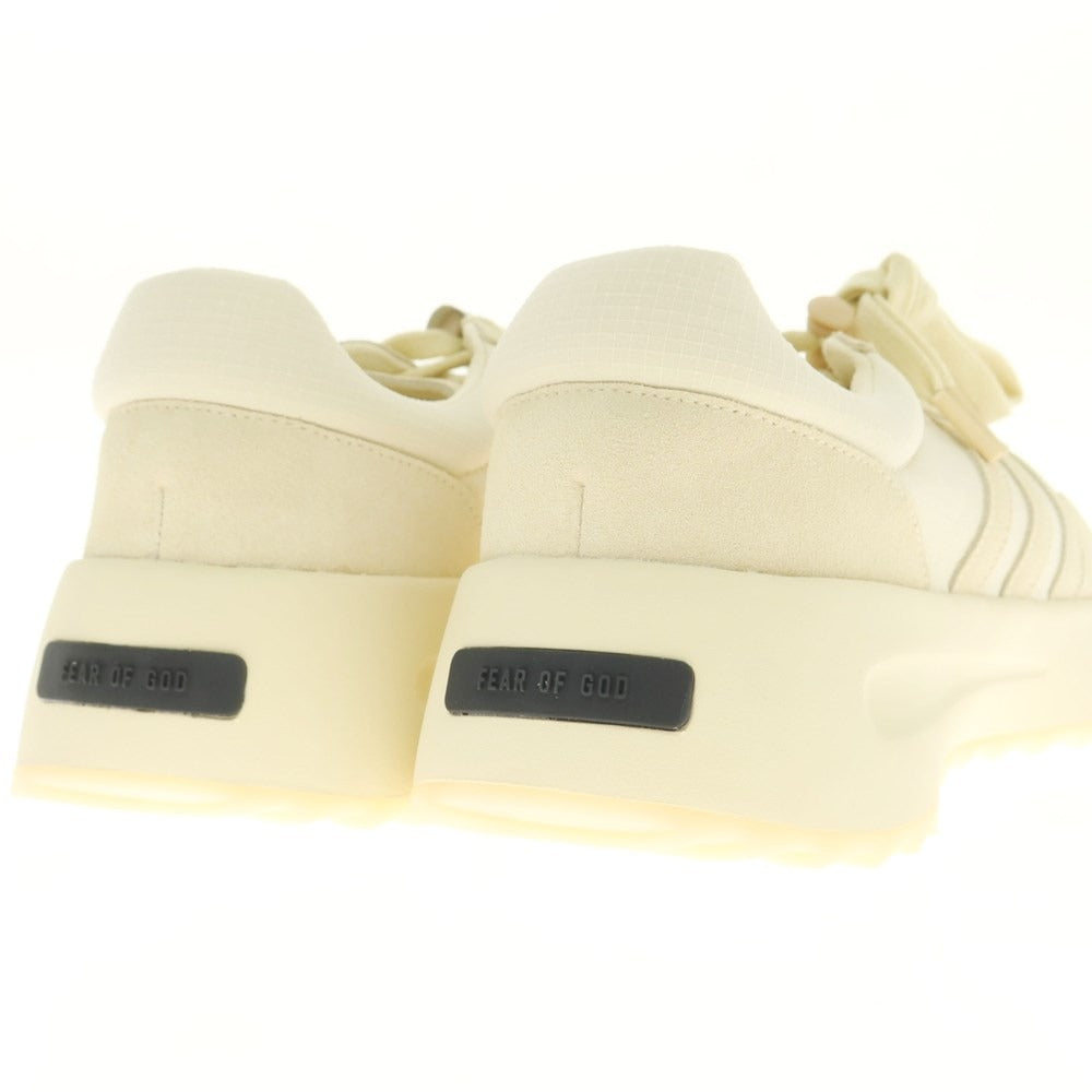 [Used] [Unused] FEAR OF GOD x adidas 2024 Spring/Summer Los Angeles Runner Ripstop Suede Sneakers Pearl Yellow [27cm] [Condition Rank S] [Men&