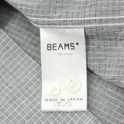 【中古】ビームスプラス BEAMS PLUS コットン オープンカラー カジュアルシャツ グレー【サイズS】【GRY】【S/S/A/W】【状態ランクB】【メンズ】【759286】