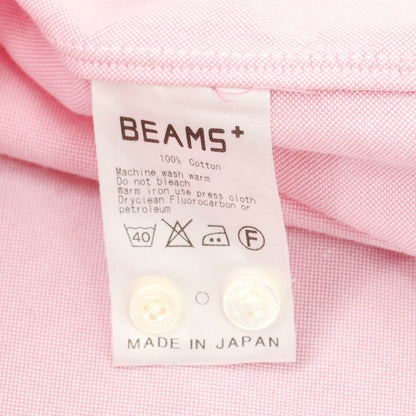 【中古】ビームスプラス BEAMS PLUS コットン ボタンダウン カジュアルシャツ ピンク【サイズM】【PNK】【S/S/A/W】【状態ランクB】【メンズ】【759286】