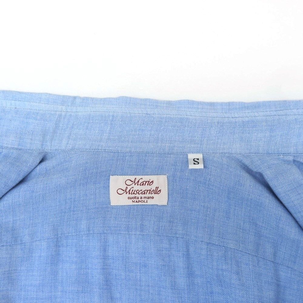 [Used] Mario Muscariello Cotton wool wide collar casual shirt light blue [Size S] [BLU] [A/W] [Condition rank D] [Men&