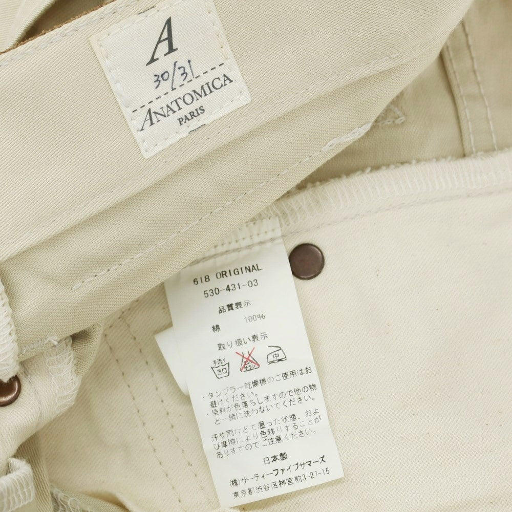 [Used] ANATOMICA Cotton 5-pocket pants, beige [30/31] [Condition rank B] ​​[Men&