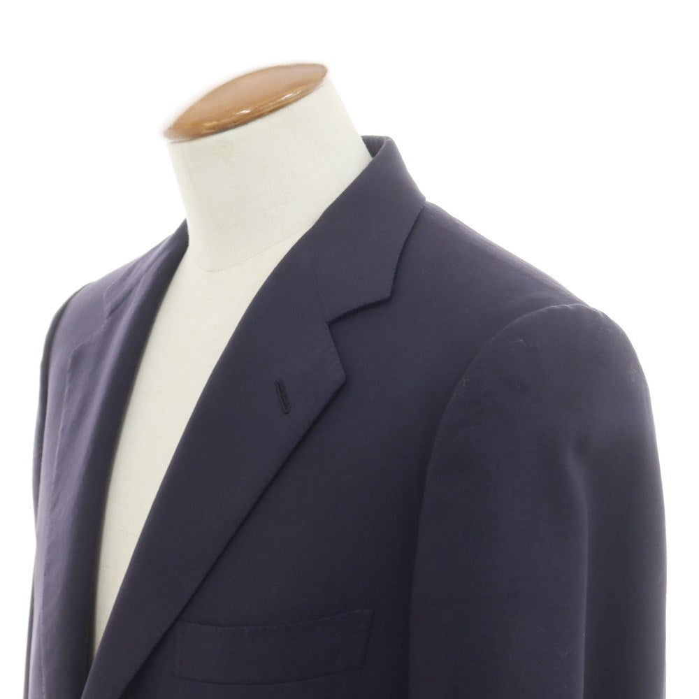 【中古】ブリオーニ Brioni ウール テーラードジャケット ダークネイビー【 表記なし(M位) 】【 状態ランクC 】【 メンズ 】