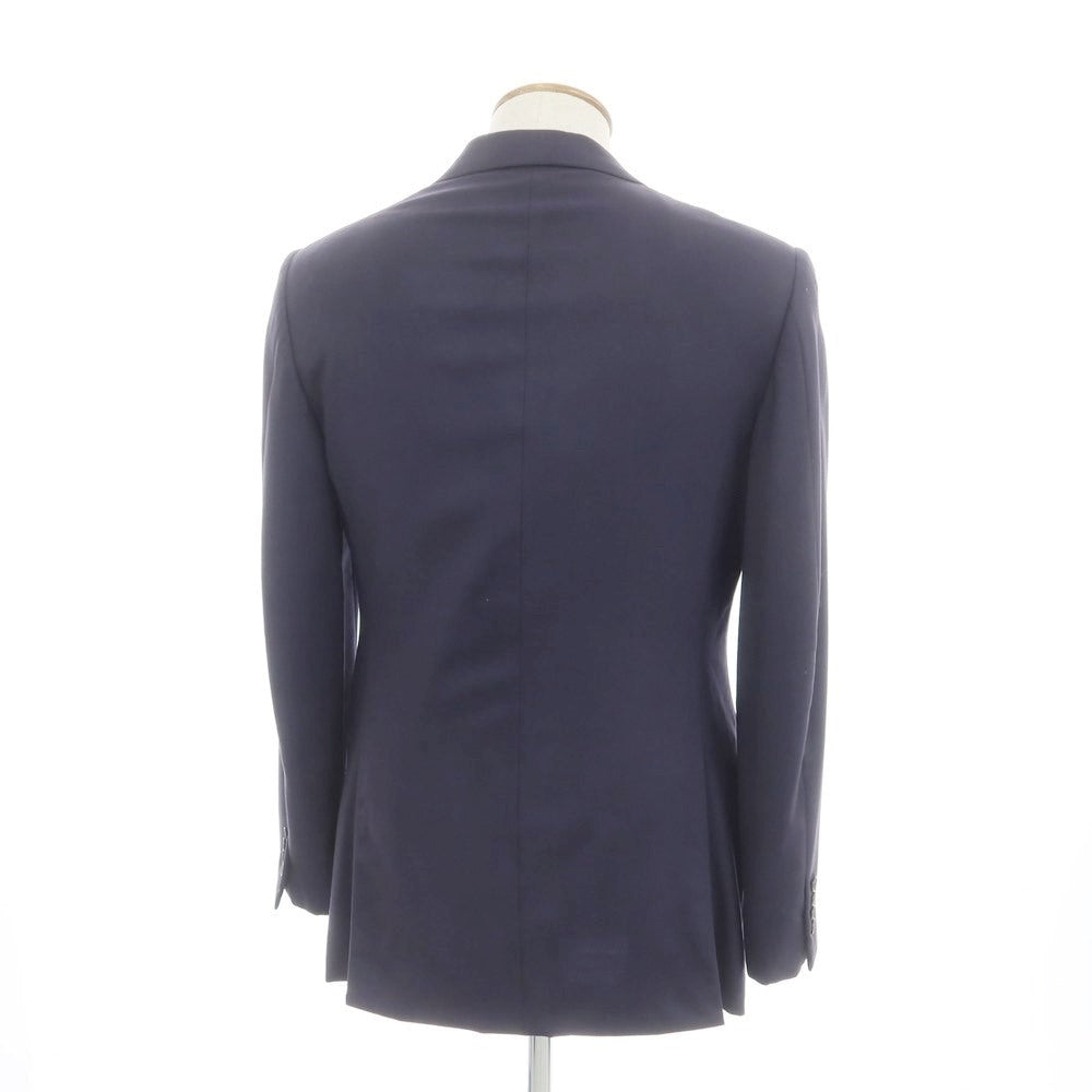 【中古】ブリオーニ Brioni ウール テーラードジャケット ダークネイビー【 表記なし(M位) 】【 状態ランクC 】【 メンズ 】