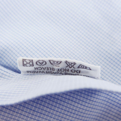 [Used] Turnbull &amp;amp; Asser Cotton Semi-Wide Collar Dress Shirt White x Blue [Size 38-15] [WHT] [S/S/A/W] [Condition Rank C] [Men&