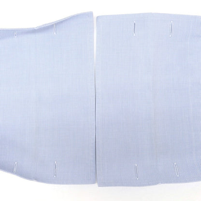 【中古】ターンブル＆アッサー Turnbull &amp; Asser コットン セミワイドカラー ドレスシャツ ホワイトxブルー【サイズ38-15】【WHT】【S/S/A/W】【状態ランクC】【メンズ】【759285】