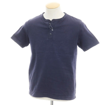 [Used] Brilla per il gusto Cotton Henley Neck Short Sleeve T-Shirt Navy [Size S] [NVY] [S/S] [Condition Rank C] [Men&