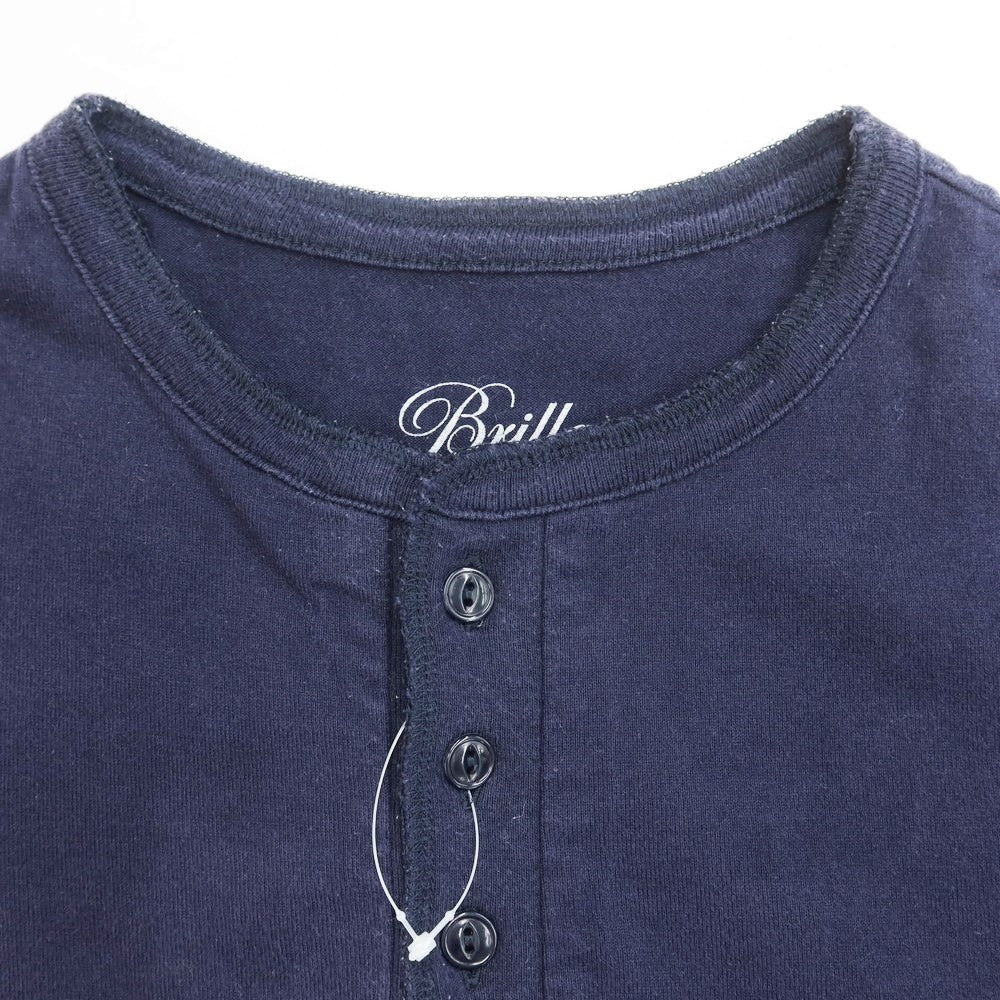 [Used] Brilla per il gusto Cotton Henley Neck Short Sleeve T-Shirt Navy [Size S] [NVY] [S/S] [Condition Rank C] [Men&