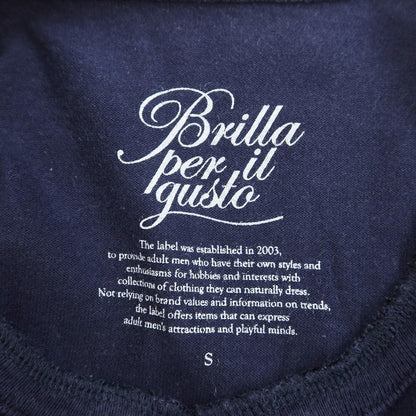 [Used] Brilla per il gusto Cotton Henley Neck Short Sleeve T-Shirt Navy [Size S] [NVY] [S/S] [Condition Rank C] [Men&