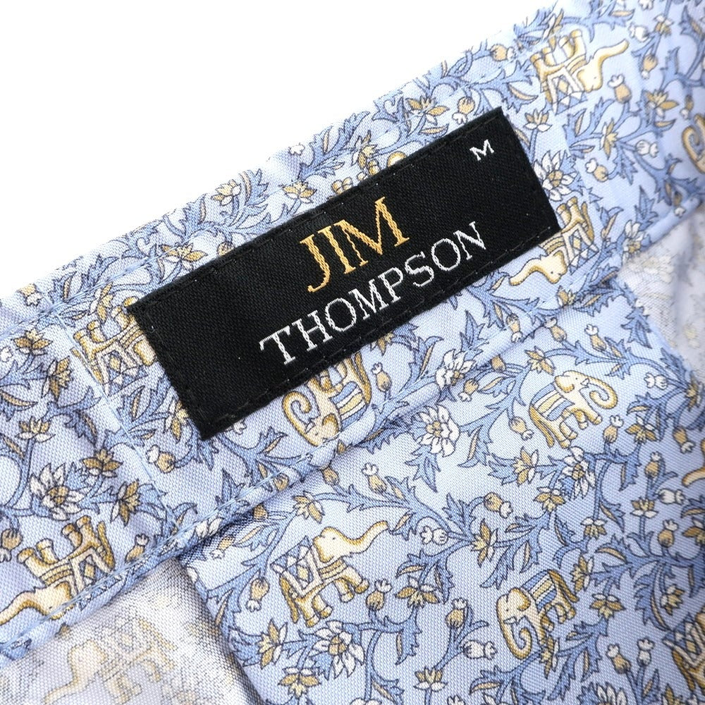 [Used] [Unused] Jim Thompson Silk Trunks Pants Light Blue x Beige [M] [Condition Rank S] [Men&