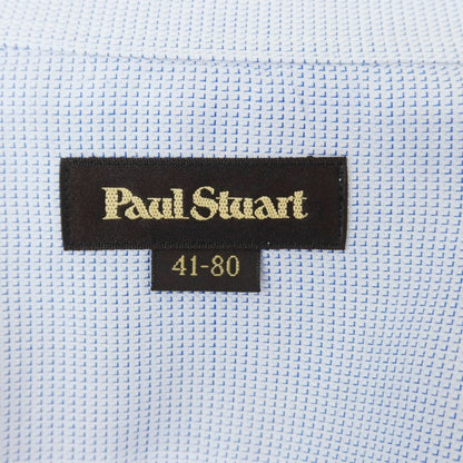 【中古】ポールスチュアート PAUL STUART コットン ワイドカラー ドレスシャツ ブルー【サイズ41】【BLU】【S/S/A/W】【状態ランクB】【メンズ】【759285】