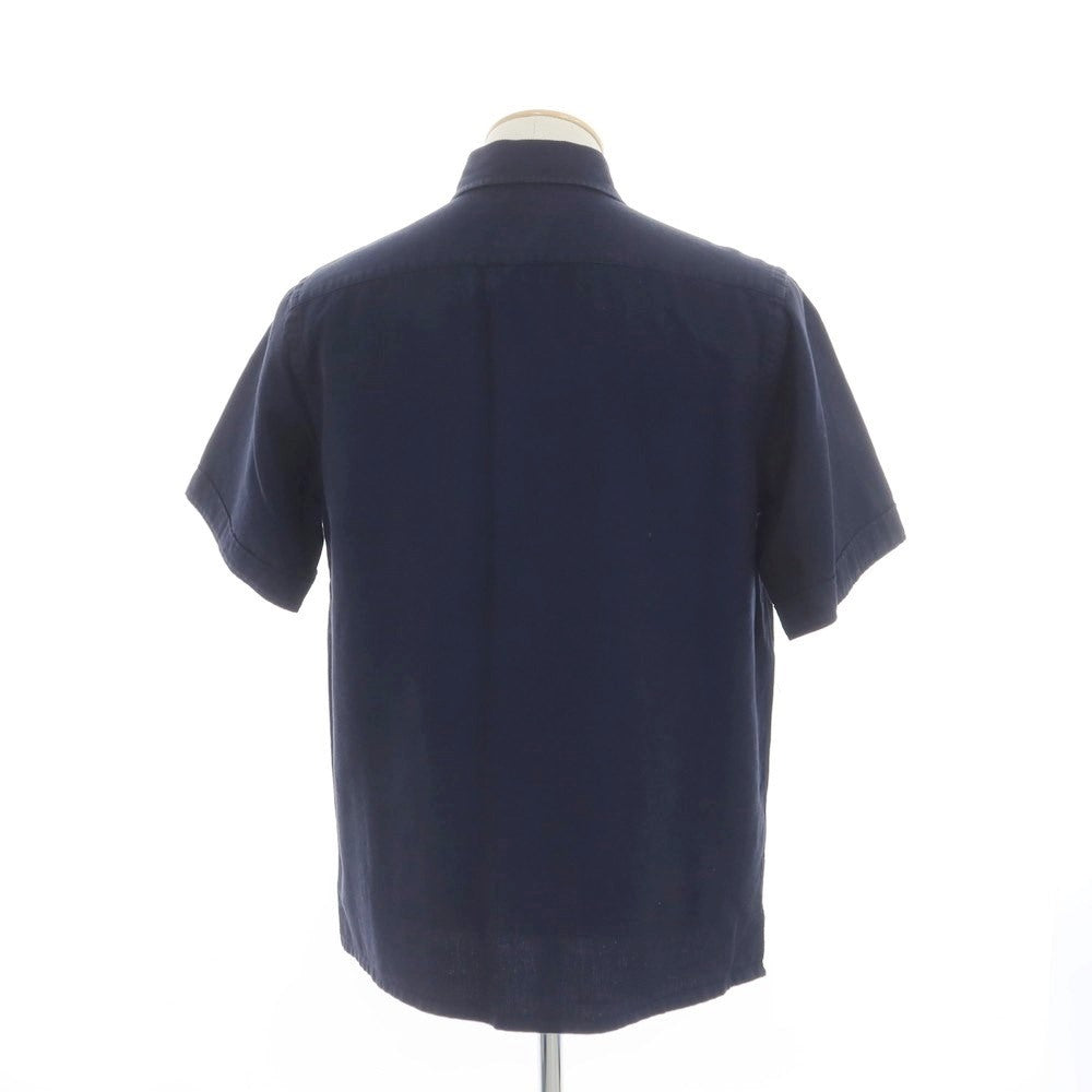 [Used] Mackintosh Philosophy MACKINTOSH PHILOSOPHY Cotton Linen Button-down Short Sleeve Shirt Navy [Size 38] [NVY] [S/S] [Condition Rank B] ​​[Men&