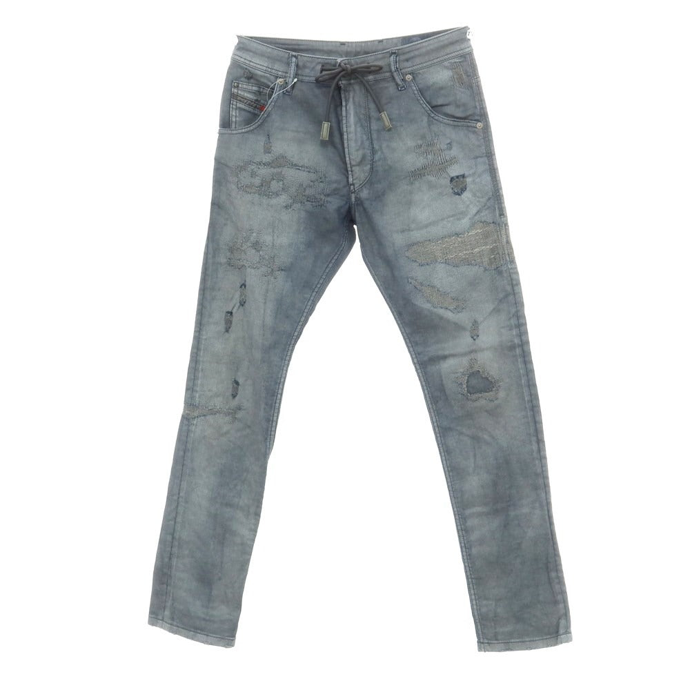 [Used] Diesel KROOLEY Repair &amp;amp; Distressed Denim Pants Jeans Navy Grey [28] [Condition Rank B] ​​[Men&