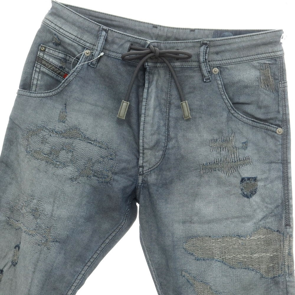 [Used] Diesel KROOLEY Repair &amp;amp; Distressed Denim Pants Jeans Navy Grey [28] [Condition Rank B] ​​[Men&