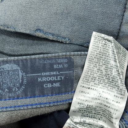 [Used] Diesel KROOLEY Repair &amp;amp; Distressed Denim Pants Jeans Navy Grey [28] [Condition Rank B] ​​[Men&