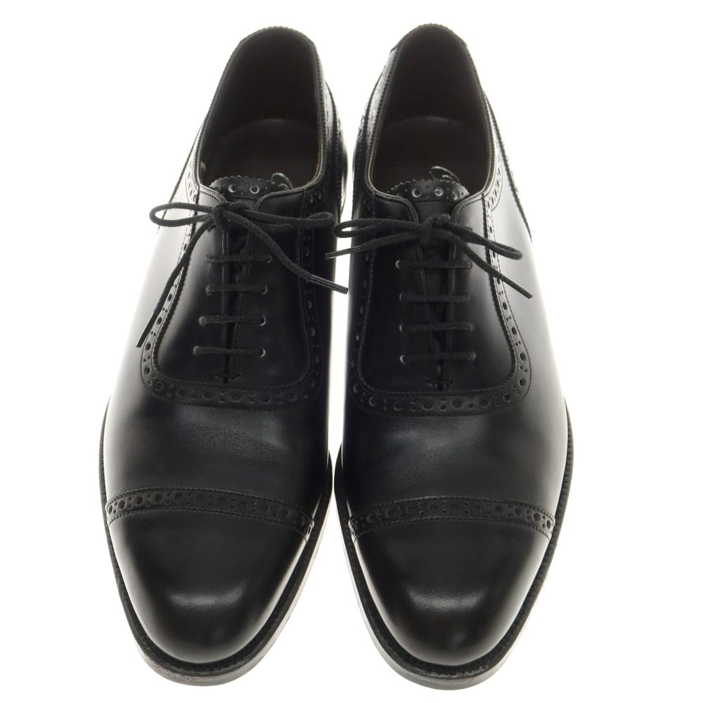 [Used] Otsuka OTSUKA Calf Leather Quarter Brogue Straight Tip Dress Shoes Black [6 1/2] [Condition Rank A] [Men&