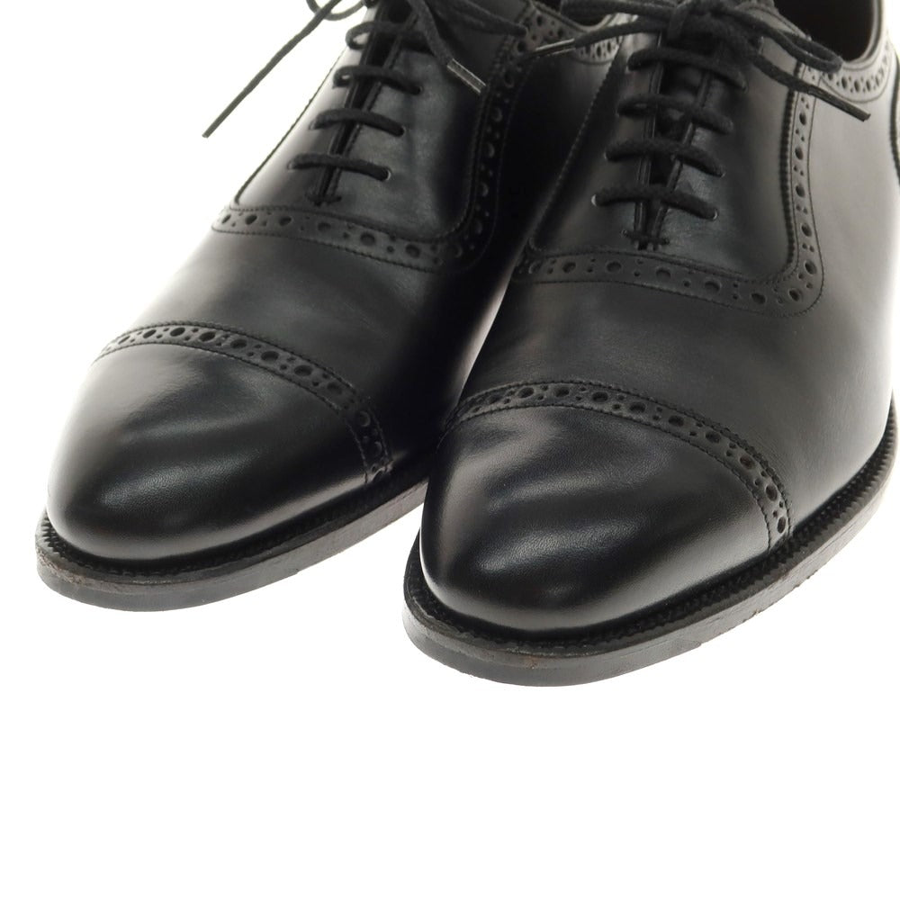 [Used] Otsuka OTSUKA Calf Leather Quarter Brogue Straight Tip Dress Shoes Black [6 1/2] [Condition Rank A] [Men&