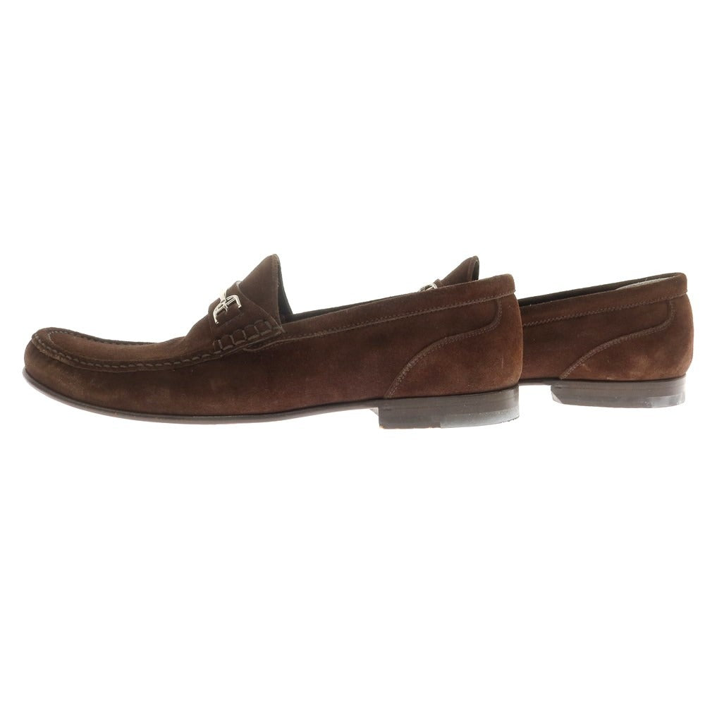 [Used] Bally Suede Leather Bit Loafers Brown [EU10] [Condition Rank B] ​​[Men&