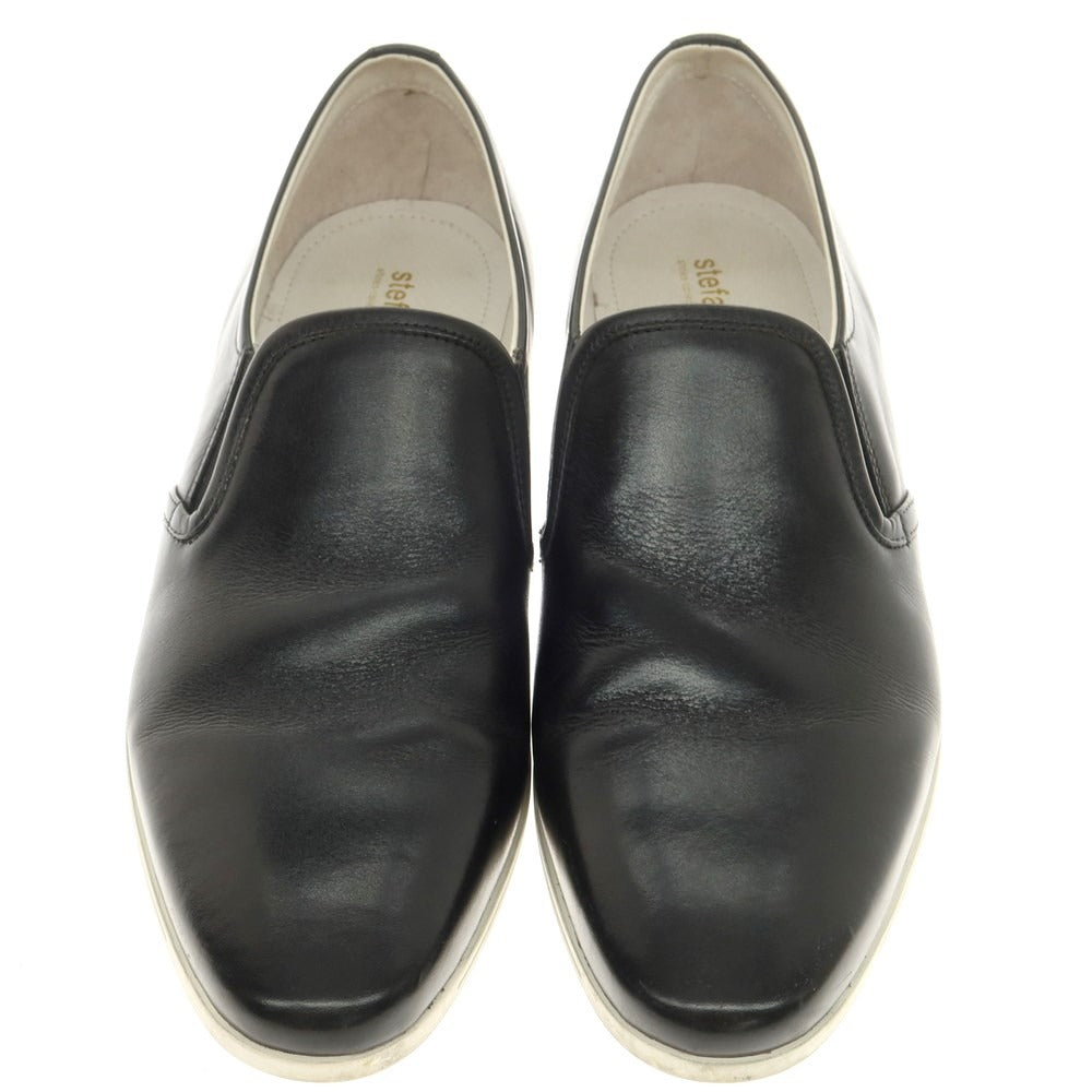 [Used] Stefano Rossi STEFANO ROSSI Leather Slip-on Loafers Black [44] [Condition Rank C] [Men&