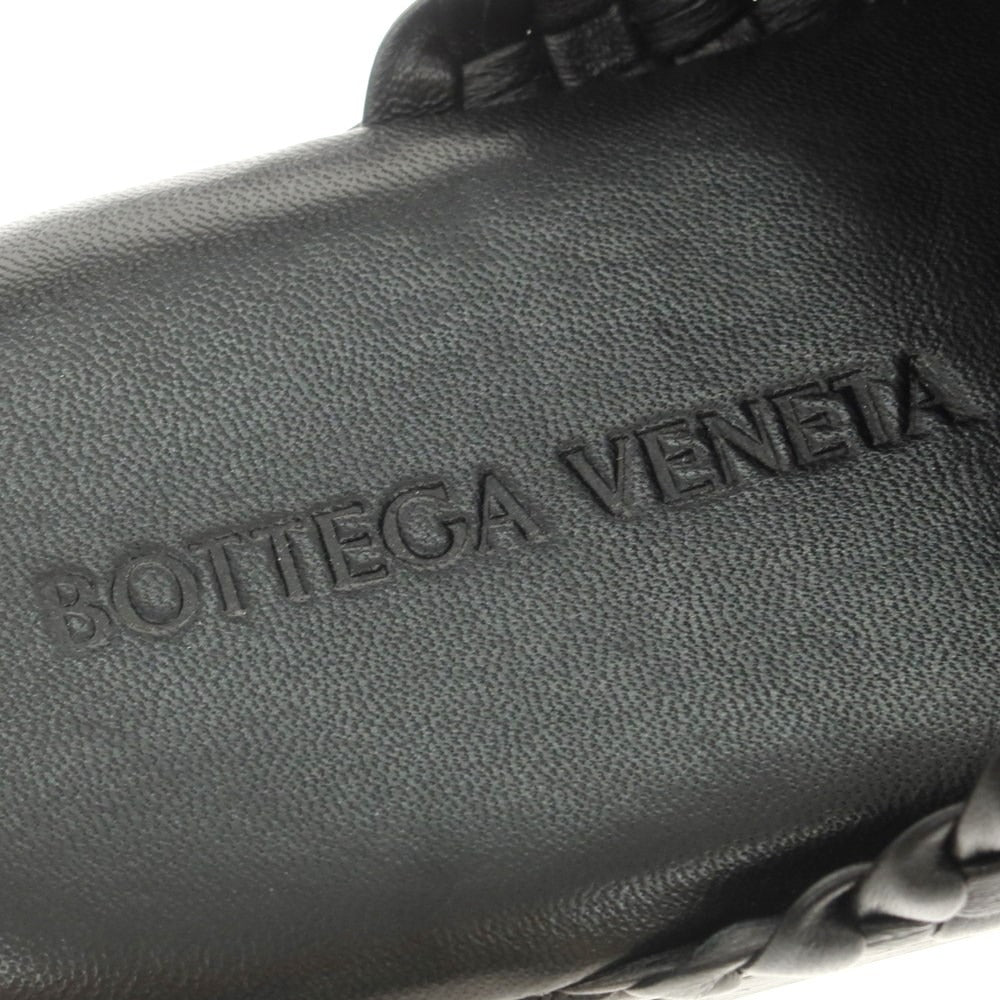 【中古】【未使用】ボッテガヴェネタ BOTTEGAVENETA イントレチャート レザー サンダル ブラック【 40 】【 状態ランクS 】【 メンズ 】