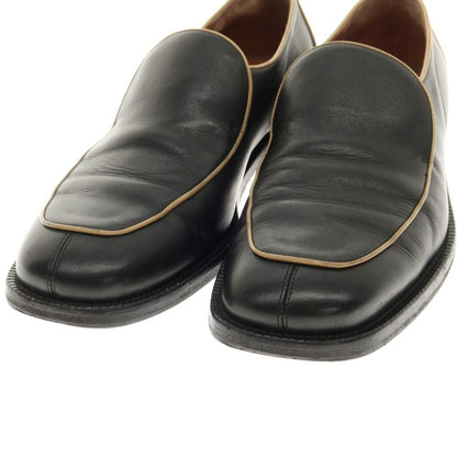 [Used] DRIES VAN NOTEN Loafers Square Toe Slip-on Loafers Black x Beige [41] [Condition Rank B] ​​[Men&