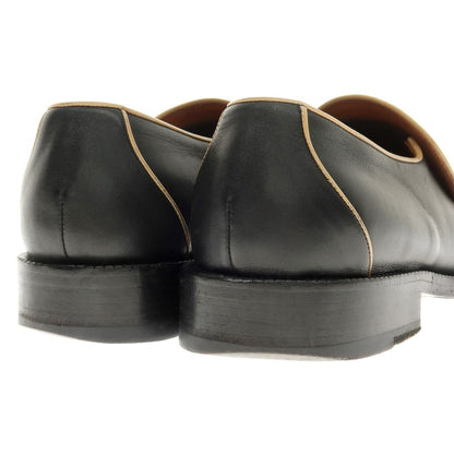 [Used] DRIES VAN NOTEN Loafers Square Toe Slip-on Loafers Black x Beige [41] [Condition Rank B] ​​[Men&