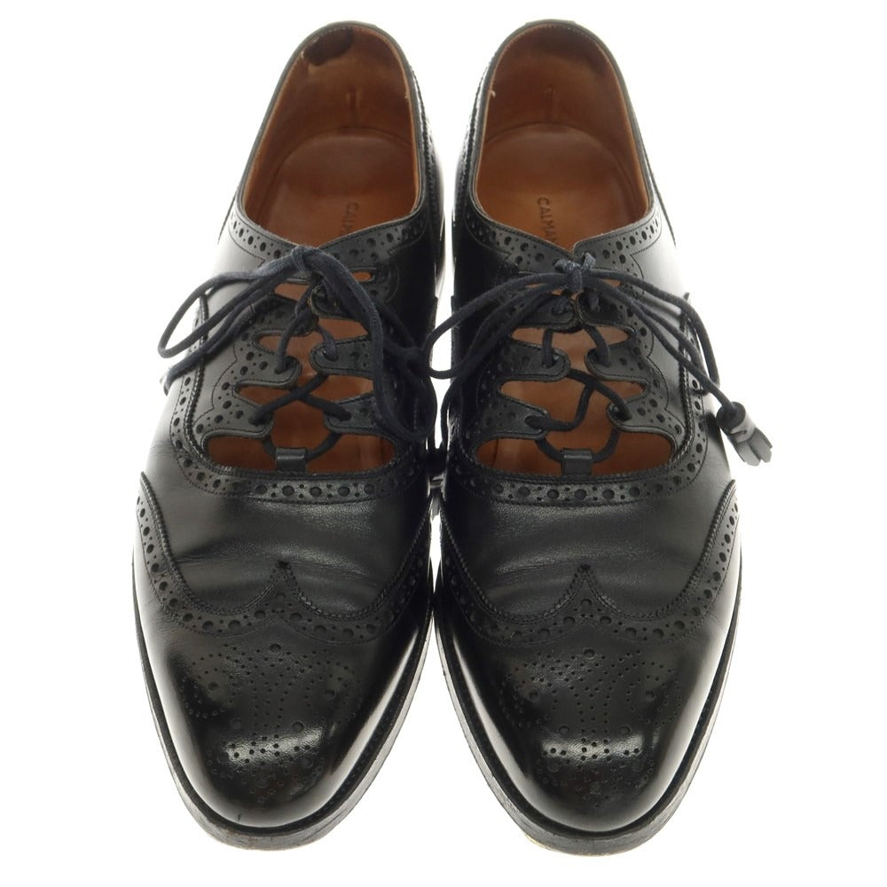 [Used] CALMANTHOLOGY Leather Brogue Ghillie Shoes Dress Shoes Black [UK7] [Condition Rank B] ​​[Men&